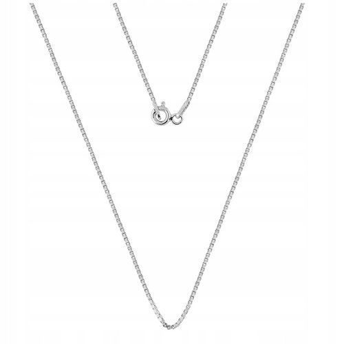 Łańcuszek Srebrny pr. 925 Rodowany Splot Kostka Wenecjana | 50 cm x 1 mm na Arena.pl