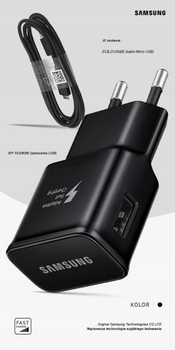 Ładowarka Samsung TA20EBE 2A FAST + kabel microUSB na Arena.pl