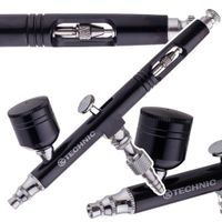 Aerograf Modelarski z Dyszą 0,3mm DOUBLE ACTION Do Malowania AB-140 BLACK