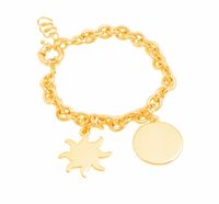 bransoletka ze słońcem i monetką (b21/wio/45au)