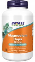 NOW Foods Magnez Cytrynian Asparaginian Tlenek Magnezu 400mg Skurcze 180kap