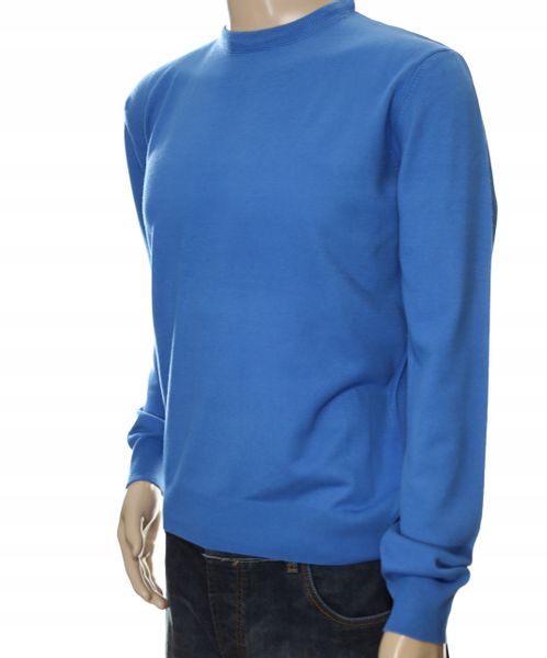 Sweter męski z kaszmiru i wełny merynosów pod szyję XXL 2XL kaszmirowy zdjęcie 2