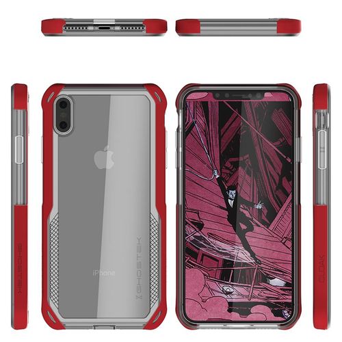 Etui Cloak 4 Apple iPhone Xs Max czerwony na Arena.pl
