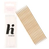 HI HYBRID Patyczki do manicure pedicure skórek drewniane 10 sztuk