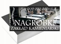 Wizytówki firmowe Foliowane 1000szt dużo wzorów ZAKŁAD KAMIENIARSKI