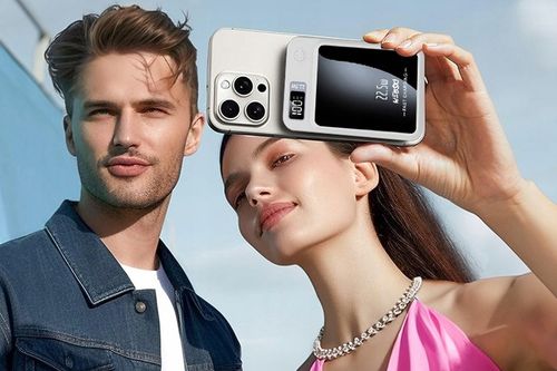 POWERBANK MAGNETYCZNY BEZPRZEWODOWY Z MAGSAFE 10000mAh 22,5W PD + kabel CC na Arena.pl