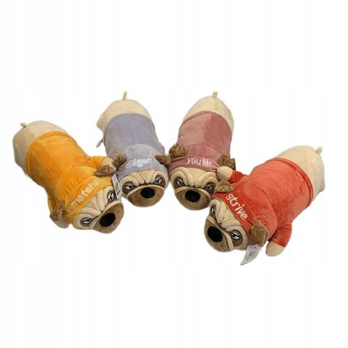 PLUSZAK RÓŻOWY MOPS BULDOG 50 CM – WYSOKA JAKOŚĆ, UROCZA PRZYTULANKA! na Arena.pl