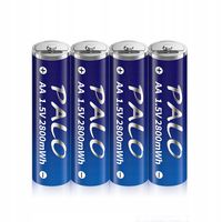 4 szt. Akumulatory AA 1.5V 3600mWh z możliwością ładowania USB-C AA R6 Bat…