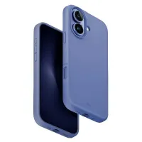 UNIQ etui Lino Hue iPhone 16 6.1"Magclick Charging niebieski/pearl blue