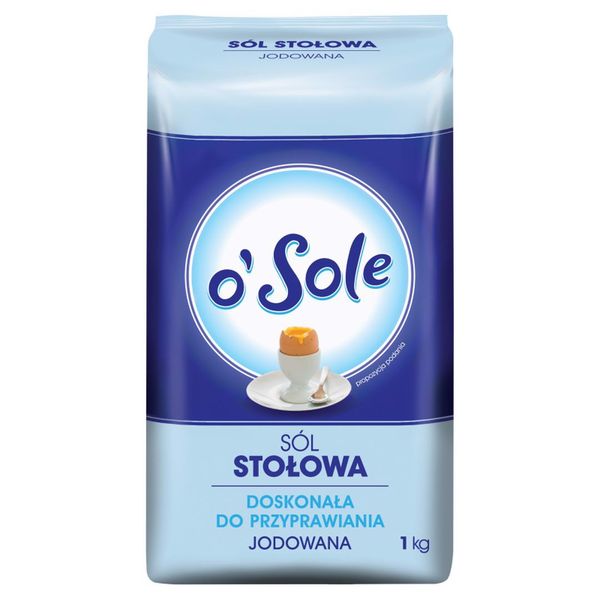 o'Sole Sól stołowa jodowana 1 kg zdjęcie 1
