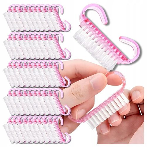 100x SZCZOTECZKA RÓŻOWA DO MANICURE DO USUWANIA PYŁU DO PAZNOKCI na Arena.pl