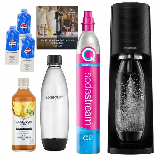 Saturator SodaStream Terra 1 but cylinder syrop Pepsi 3x12ml Crafted na Arena.pl