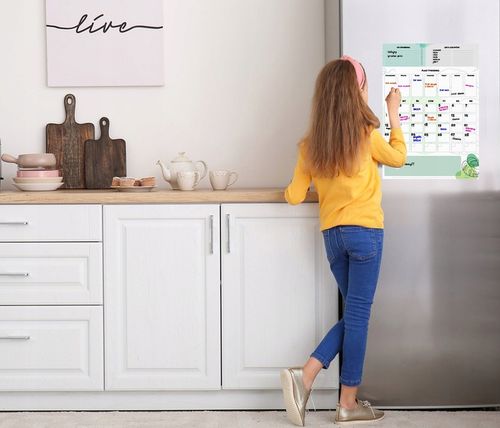 PLANER TABLICA NA LODÓWKĘ MAGNETYCZNA ORGANIZER NOTATNIK 4xPISAKI na Arena.pl