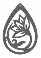 Zawieszka dekor ozdoba ażurowa dekoracja Z6 szara