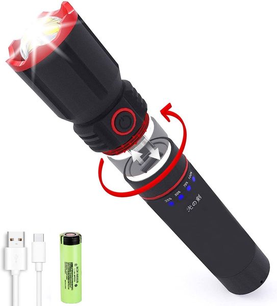 latarka led usb powerbank 200m zdjęcie 1