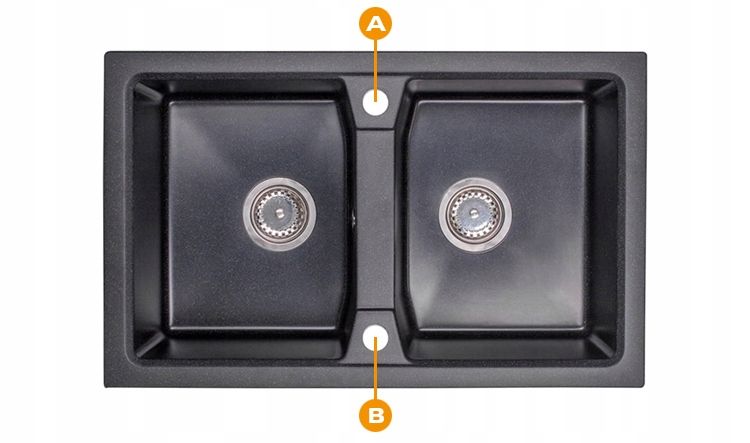 ZLEW ZLEWOZMYWAK GRANIT 8 kolorów 77x48 + SYFON zdjęcie 12