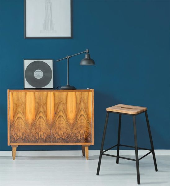 Stołek barowy Seattle Black skandynawski zdjęcie 2