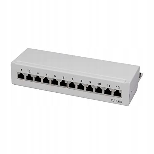 Patch panel stacjonarny LogiLink NP0019 12x RJ45 kat.6A ekranowany na Arena.pl