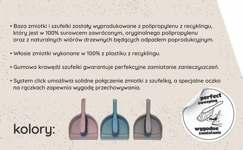 YORK zestaw ZMIOTKA szczotka SZUFELKA z gumą reSTART PRZYJAZNA ŚRODOWISKU na Arena.pl