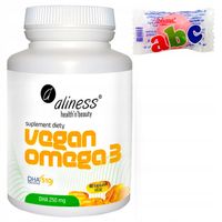 VEGAN OMEGA 3 DHA 250MG 60 KAP DHA Z ALG ROŚLIN