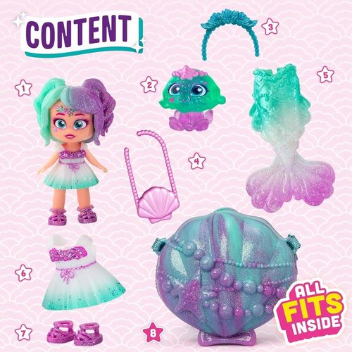 Kookyloos SYRENKA Mermaid Pearl + PET PART Roxy - lalki LALECZKI lalka PETS na Arena.pl