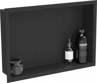 MEXEN X-WALL-R PÓŁKA WNĘKOWA KOŁNIERZ 45x30 CZARNA