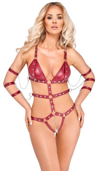 Bad Kitty Strap Body Red Xl zdjęcie 2
