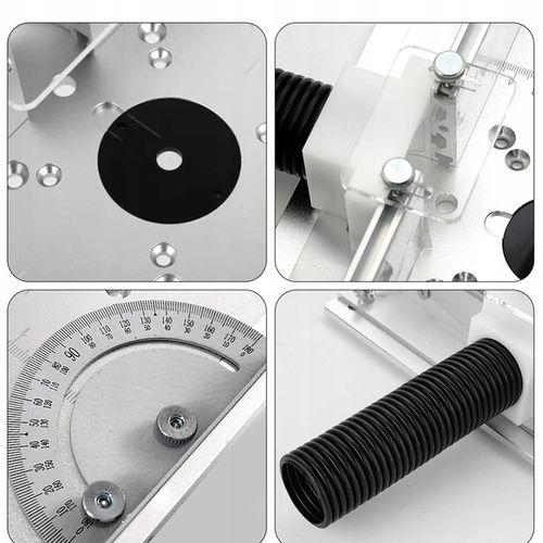 ALUMINIOWA PŁYTA DO STOŁU FREZARKI Z PROWADNICĄ UKOŚNĄ I PŁOTEM PROFESJONAL na Arena.pl