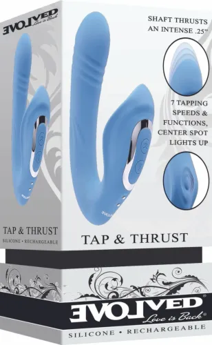 evolved tap and thrust model light blue - dwusilnikowy system pulsacyjny na Arena.pl