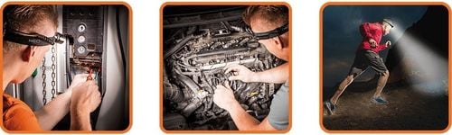 latarka czołowa 2501 lum zoom cree xpe 3xaaa - t n99-201 na Arena.pl