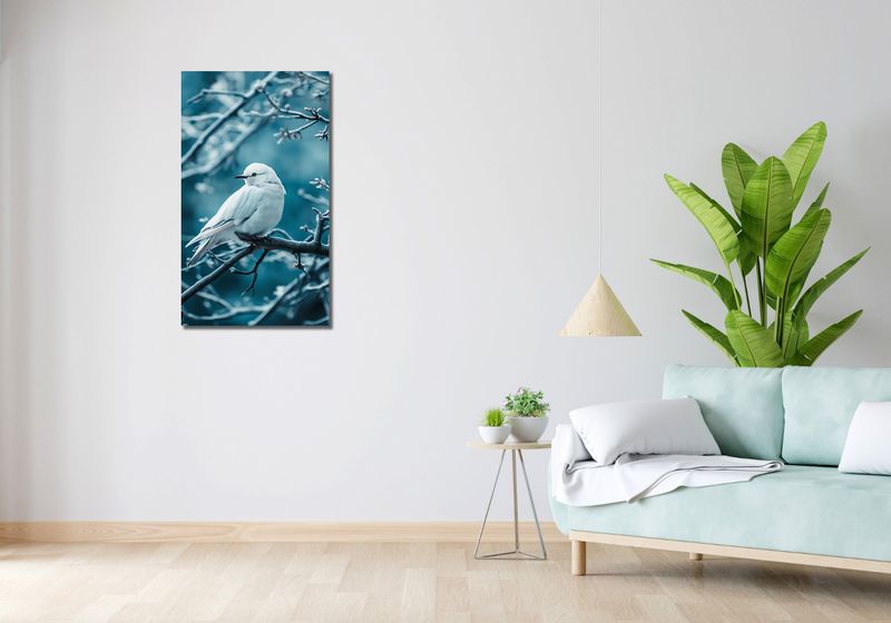 Obraz 50x90cm Perłowy Ptak zdjęcie 2