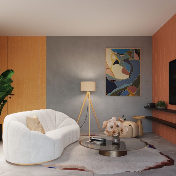 Lampa podłogowa NATT taupe zdjęcie 12