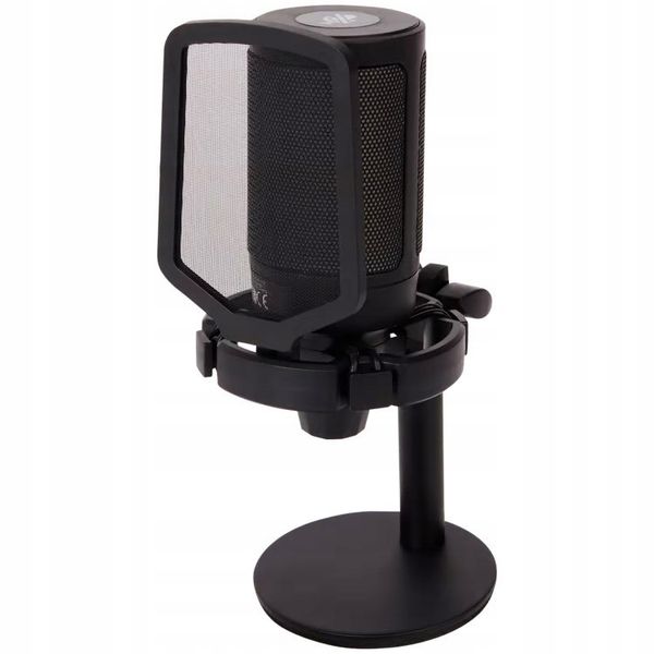 MIKROFON DO STREAMINGU ZE ŚWIATŁEM LED GAMINGOWY OBRACANY DO KOMPUTERA zdjęcie 2