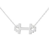 Fit Kolekcja - Srebrny naszyjnik Sztanga celebrytka