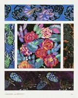 Plakat 40x50cm Kwiaty Art Deco v.9, Bénédictus Vintage do Salonu