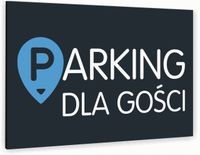 Tabliczka znak informacyjny 40x30 Antracyt PARKING DLA GOŚCI Nierdzewna