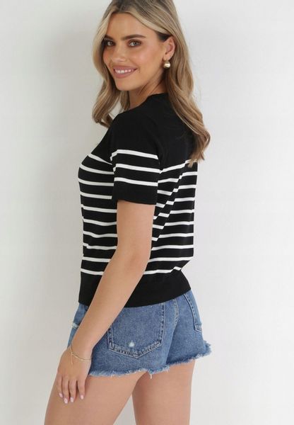 Born2Be Czarna Bluzka damska zdjęcie 3