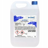 ACETON TECHNICZNY ZMYWACZ ROZPUSZCZALNIK 5 litrów 5L