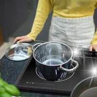 PŁYTA INDUKCYJNA KUCHENKA ELEKTRYCZNA PODWÓJNA PRZENOŚNA DOTYKOWA 4000W