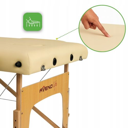 ŁÓŻKO STÓŁ DO MASAŻU SKŁADANY SOFIA LIGHT WYSOKI KOMFORT PIANKA 5CM na Arena.pl