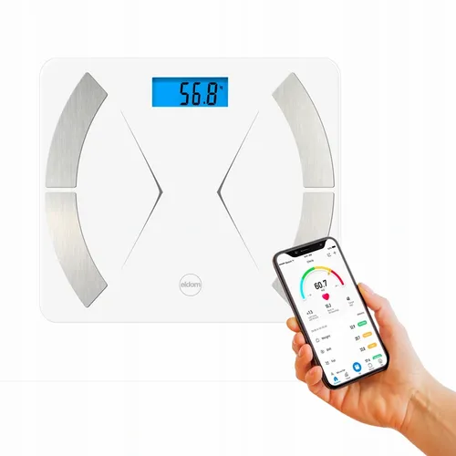 Inteligentna waga łazienkowa bluetooth Eldom TWO500 biała na Arena.pl