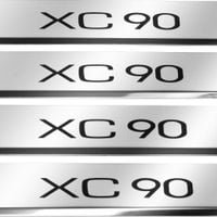 Listwa progowa VOLVO XC90 MK2 Stal nierdzewna 304 połysk z czarnymi literam