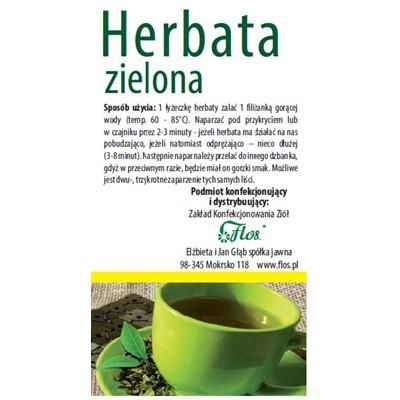 Herbata Zielona 100g FLOS zdjęcie 1