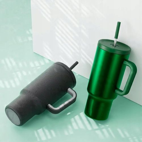 Kubek Termiczny TERMOS Na Kawę Herbatę Do Samochodu Ze Słomką Duży 1,1L 07A na Arena.pl