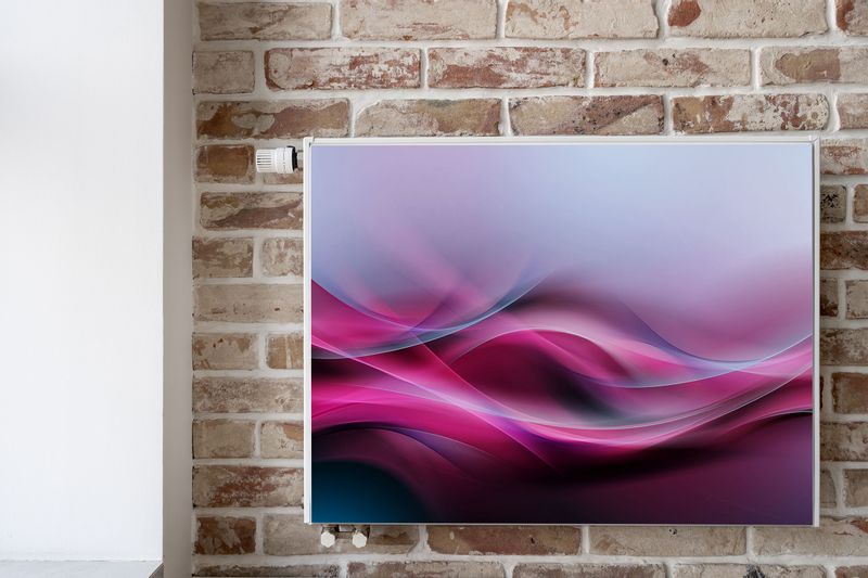 Osłona MAGNETYCZNA Na Kaloryfer Abstrakcja Kolorowa Fala 120cm x 60cm zdjęcie 6