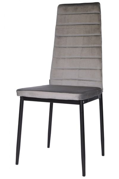 Krzesło VALVA VELVET GREY zdjęcie 1
