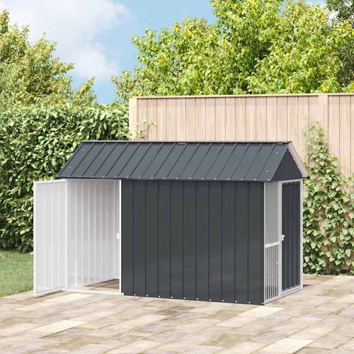 Klatka dla ptaków z przechowywaniem Antracyt 215 x 112 x 141 cm na Arena.pl