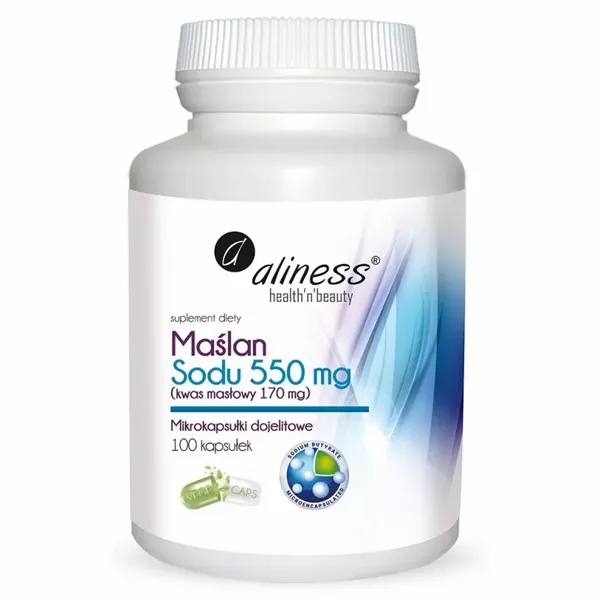 Maślan Sodu 550mg 100kaps. Aliness zdjęcie 1