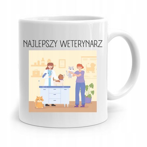 Kubek Dla Weterynarza Najlepszy Weterynarz Prezent Z Nadrukiem Ze Zdjęciem na Arena.pl
