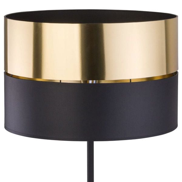 Lampa podłogowa loft Hilton 5465 TK Lighting okrągła czarna złota zdjęcie 2